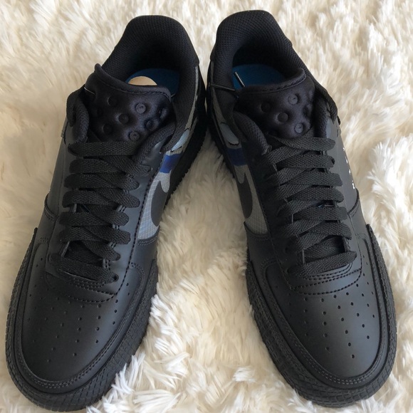 SOLD!!! Nike AF 1 Type Sneakers Black Photo Blue - Picture 2 of 8